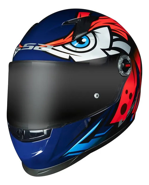 Capacete Fechado Ff358 Classic Tribal Laranja Ls2