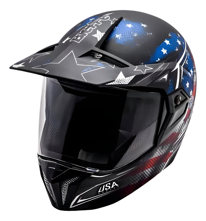 Capacete Moto Bieffe Estados Unidos Fechado Preto Fosco 56