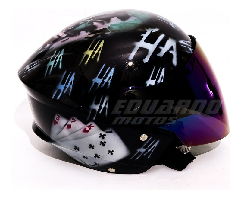 Capacete Liberty 3 New Coringa Joker Palhaço Hahaha Pintura