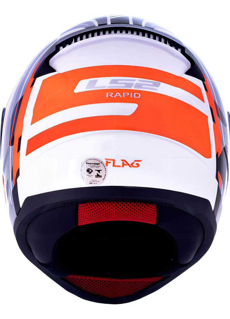 Capacete Ls2 Ff353 Rapid Flag Cor Preto Tamanho Do Capacete 56/s