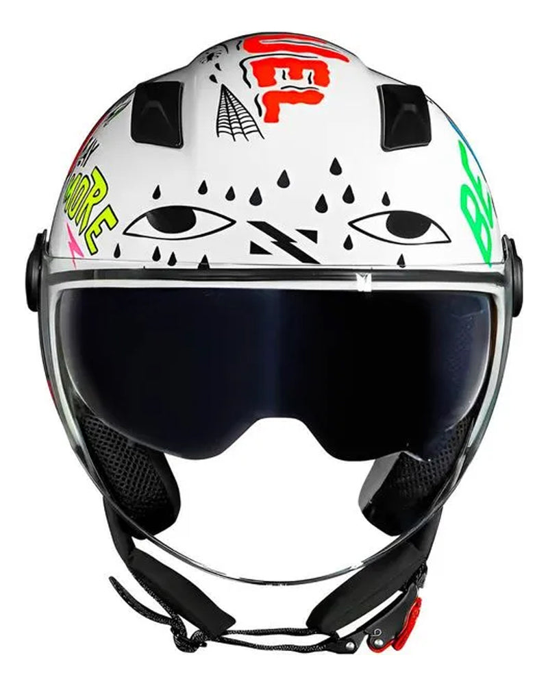 Capacete Norisk Orion Sv Free Branco E Preto Estiloso Flex