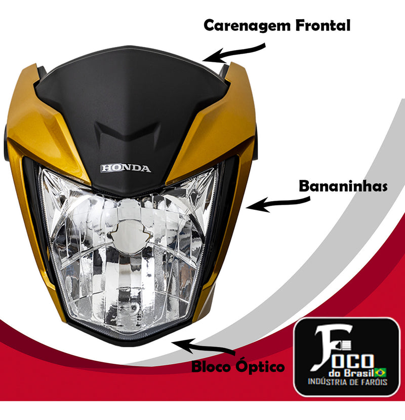 Paralama Farol Pisca Suporte Parafusos Titan 160 2022 A 2024