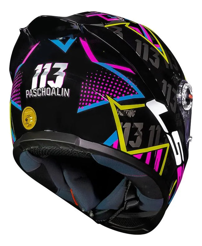 Capacete Ls2 Ff358 Classic S Rafael Paschoalin Preto