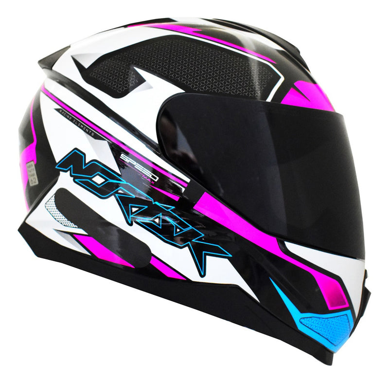 Capacete Feminino Norisk Razor Speedmax Rosa Viseira Fume