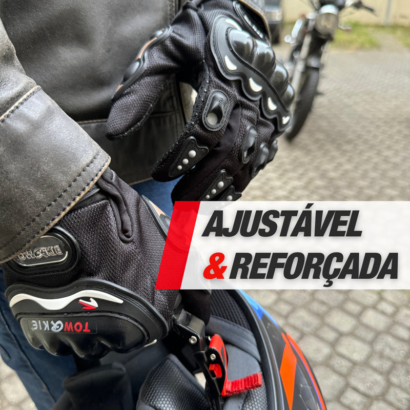 Luva Moto Proteção Antiderrapante Esportiva Calor Frio Bike