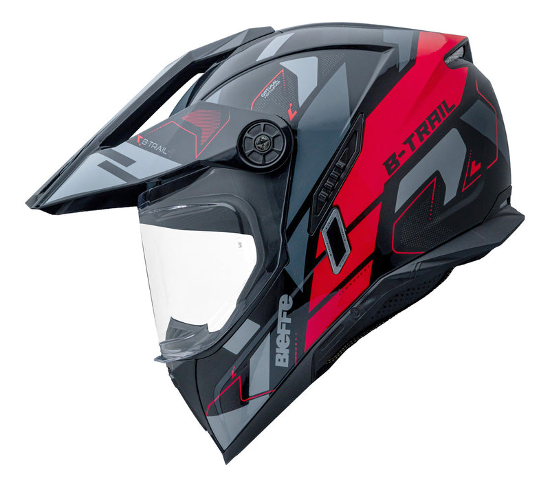 Capacete Moto Bieffe B-trail Conquest Com Óculos Interno