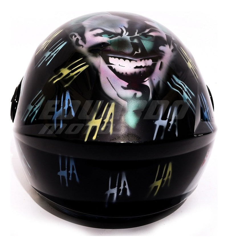 Capacete Liberty 3 New Coringa Joker Palhaço Hahaha Pintura