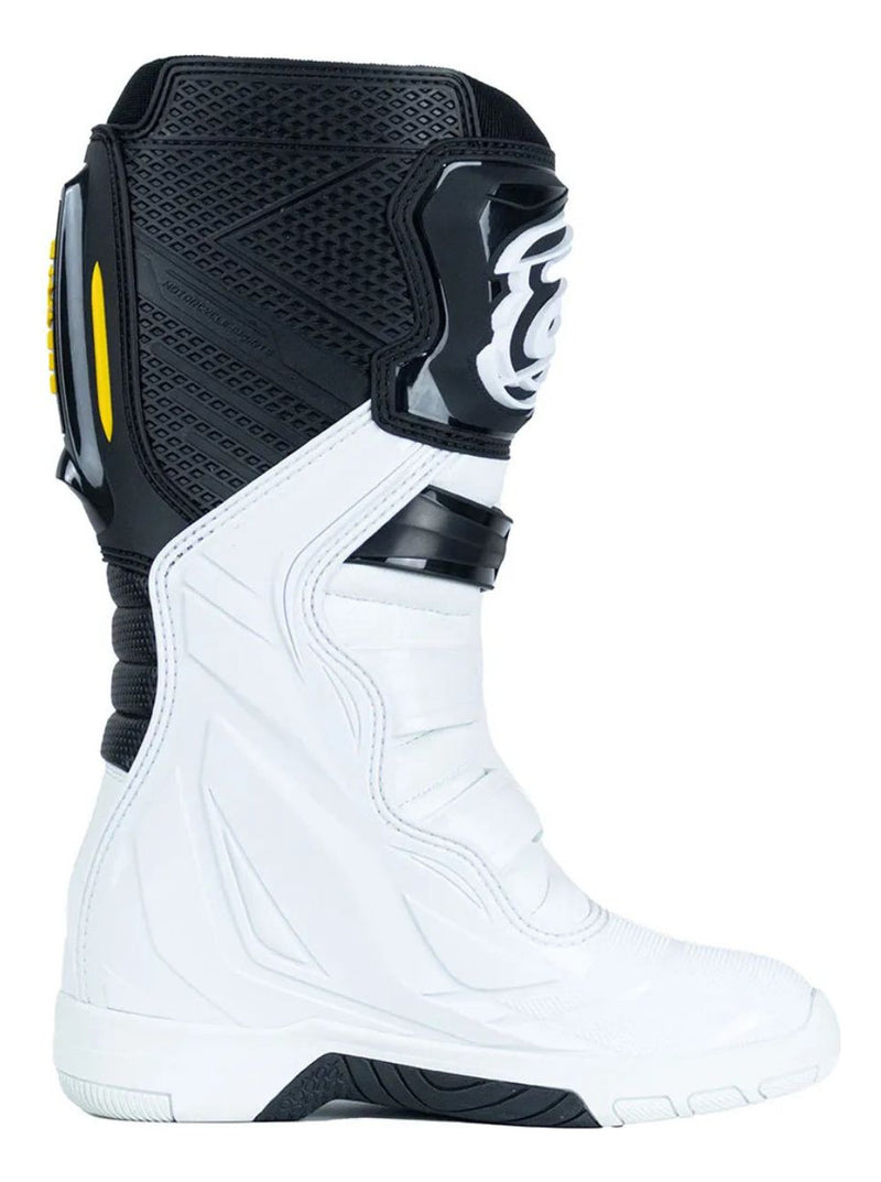 Bota Motocross Asw Elevate Branca Preta Vermelha