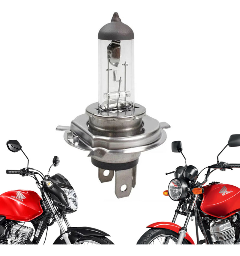 Lâmpada H4 35w Farol Moto Cg 125 150 Factor Halógena Biodo