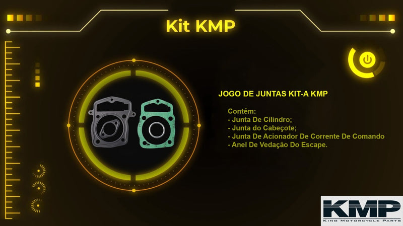 Kit Kmp Completo Cilindro Pistao Biz 125 2005 2006 2007 2008