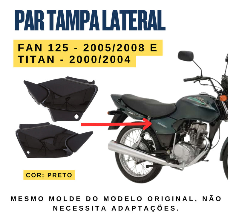 Kit Carenagem Honda Cg Titan 125 2000/2004 Fan 125 2005/2008