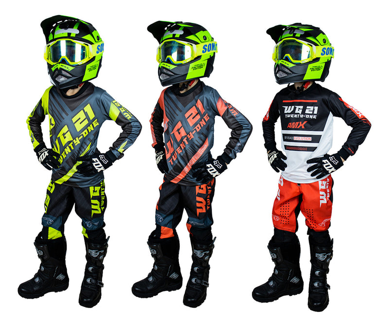 Roupa Motocross Conjunto Infantil Trilha Off-road Cross Wg21