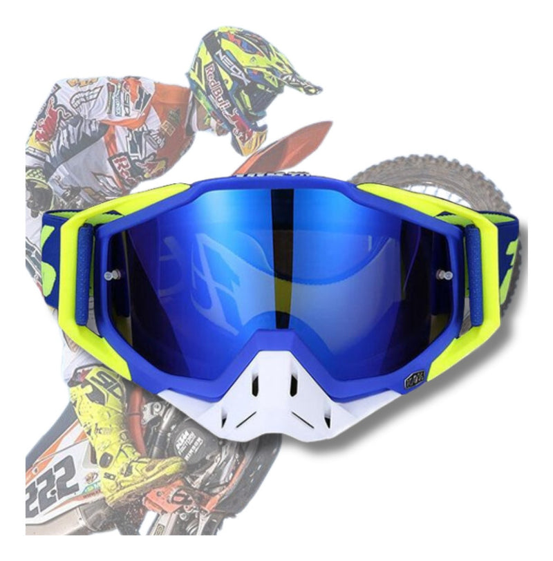 Oculos Motocross 100 Trilha Enduro Ciclismo Lente Espelhada