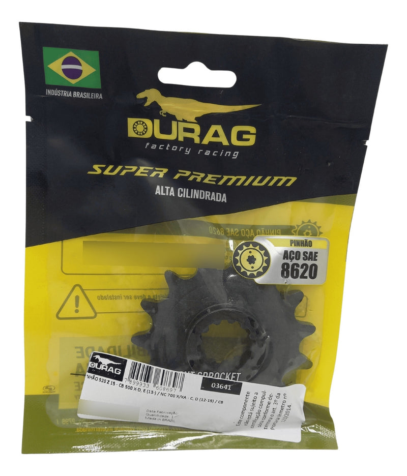 Durag Pinhão Piao 15 Honda Cb500f Cb500x 2018 2019 2020 2021