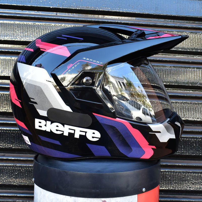 Capacete Bieffe 3 Sport Horizon Feminino Rosa Pala Moto