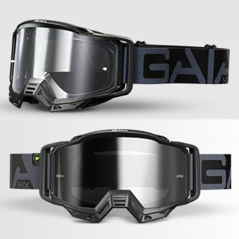 Óculos Motocross Gaia Mx Pro - Full Black - Anti Embaçante!