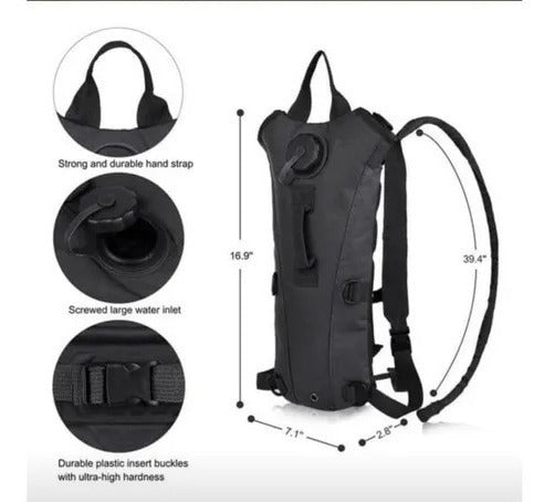 Mochila De Hidratação Com Refil 3l Bike Ciclismo Impermeável