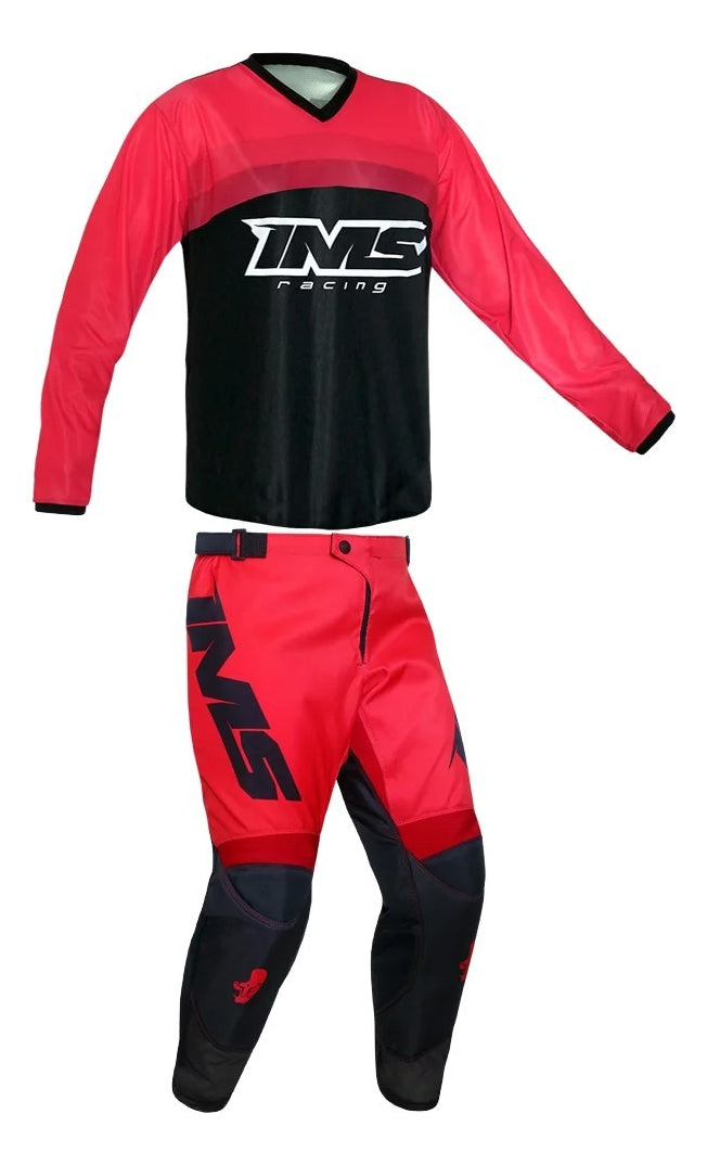 Kit Equipamento Completo Trilha Motocross Ims Flex Vermelho