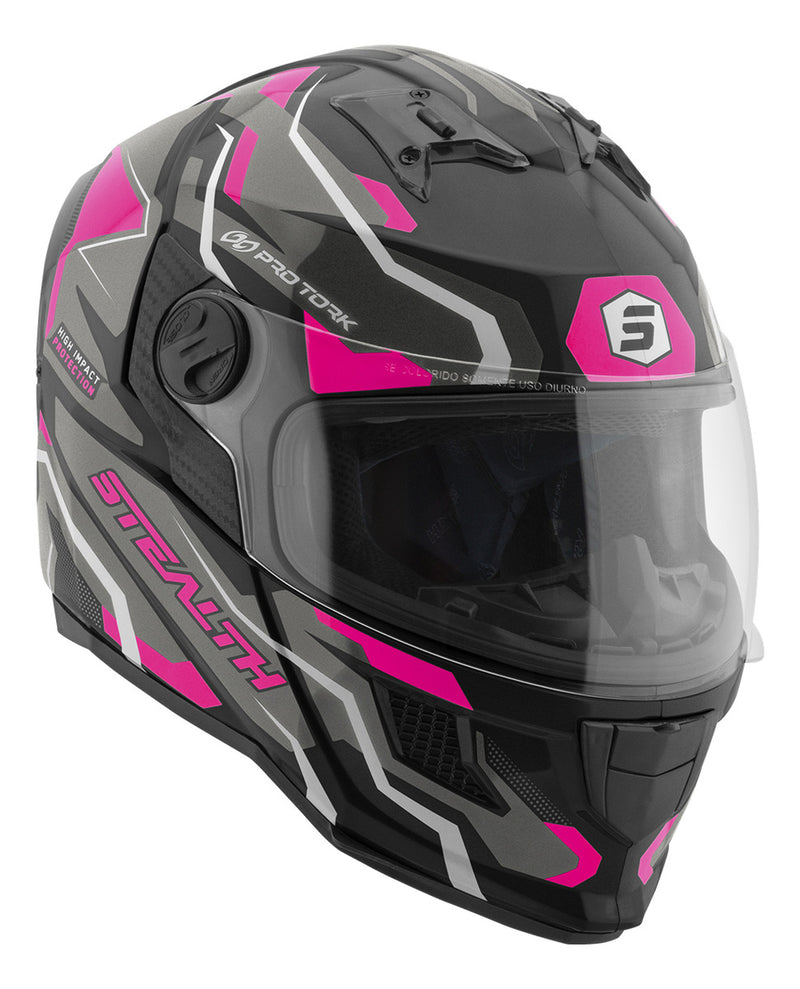 Capacete Fechado Integral Stealth Hawk Masculino Feminino