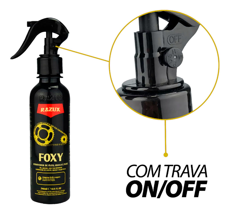 Limpa Corrente Foxy Removedor Óleo Graxa Piche Razux 240ml