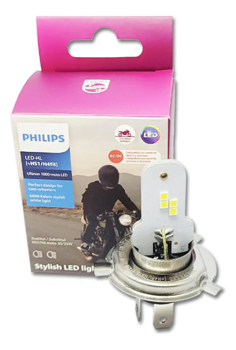 Led Lâmpada Philips Ultinon H4 Farol Cg 125 150 Fan Titan