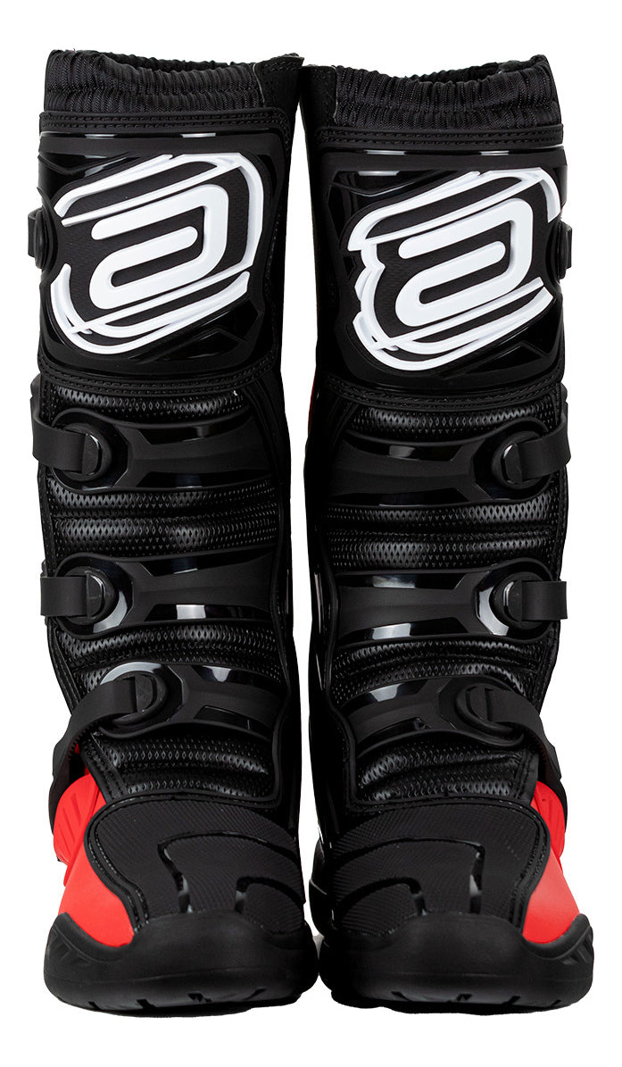 Bota Asw Image Enduro Preto Vermelho Cross Motocross Trilha