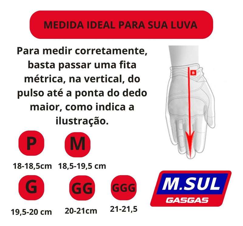 Luva De Trilha Motocross Bike Varias Cores Reforçada Vust