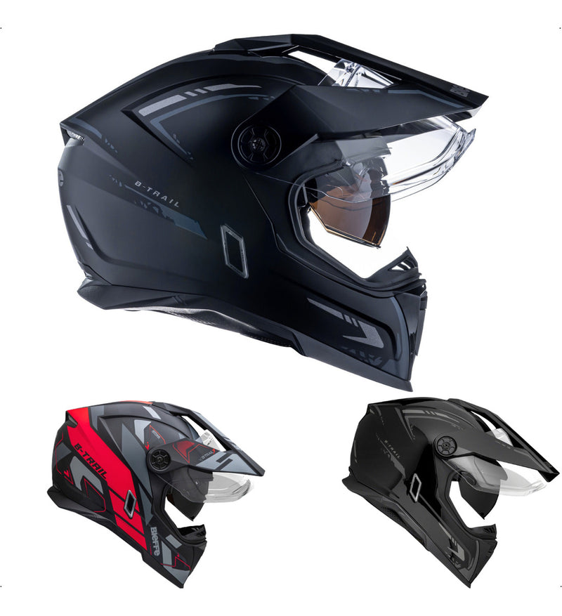 Capacete Moto Bieffe B- Trail Authentic Com Óculos Interno