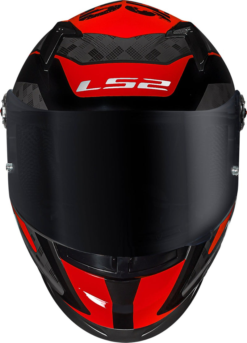 Capacete Ls2 Ff358s Striker Cinza/vermelho