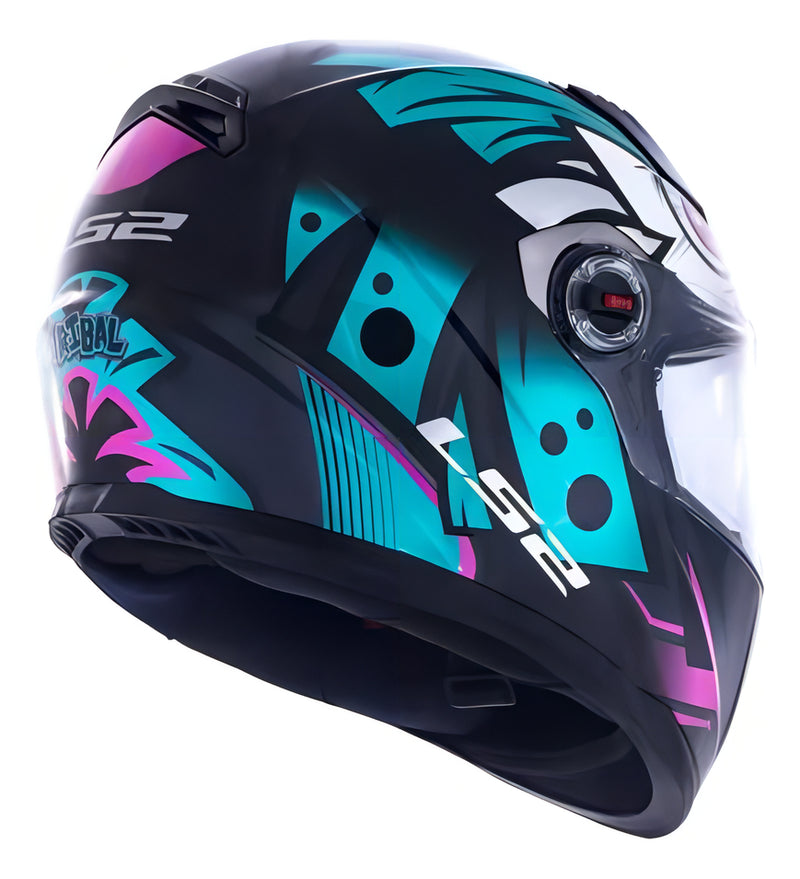 Capacete Para Moto LS2 FF358 Tribal Green Tamanho 56 Cor Verde Brilhante