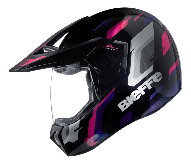 Capacete Bieffe 3 Sport Horizon Feminino Rosa Pala Moto