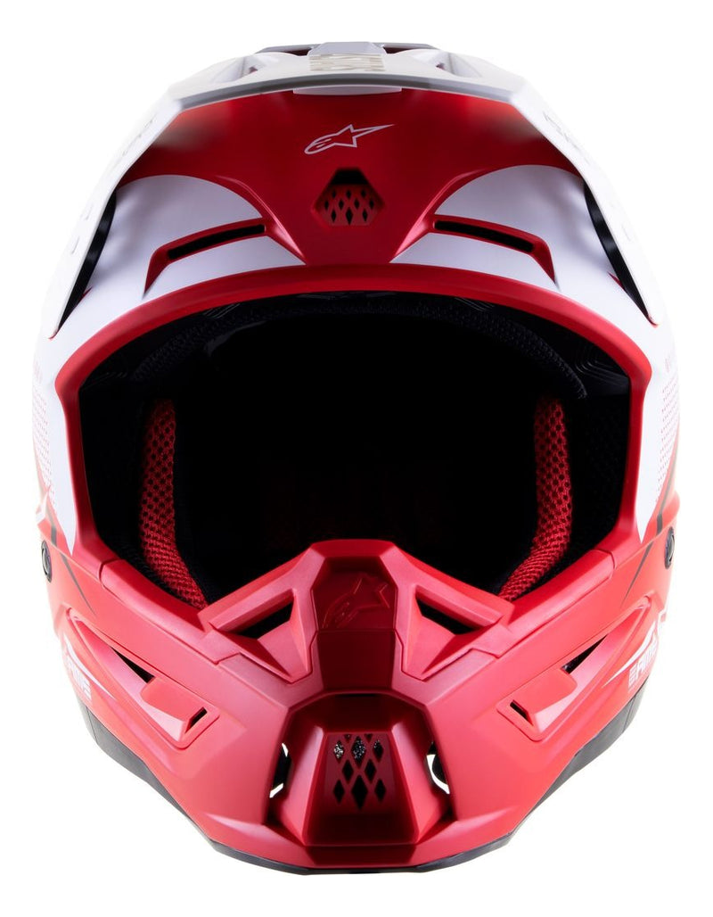 Capacete Alpinestars Sm5 Rayon Bright Red White Matte