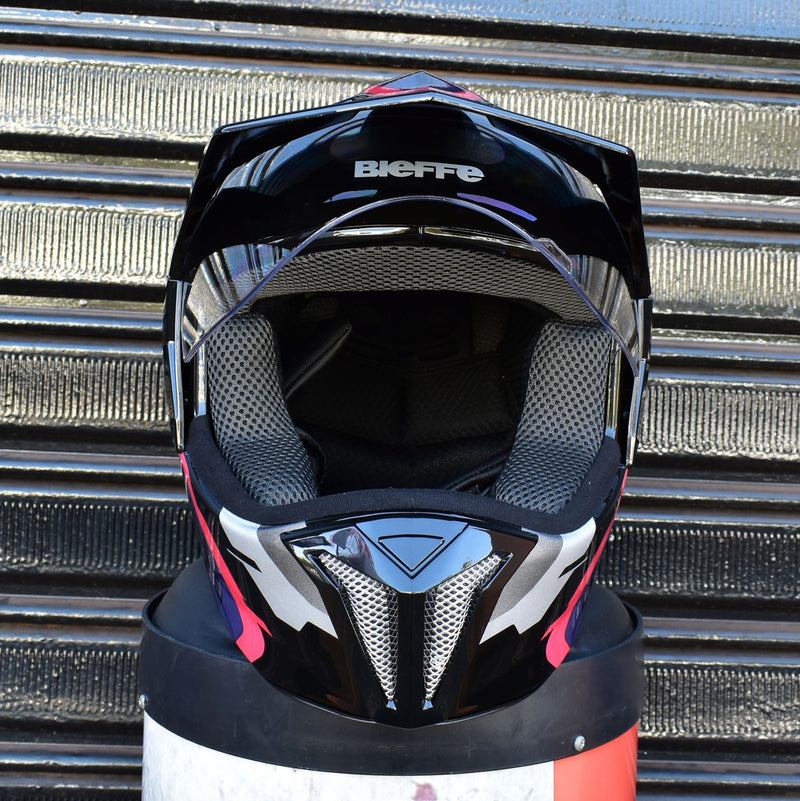 Capacete Bieffe 3 Sport Horizon Feminino Rosa Pala Moto