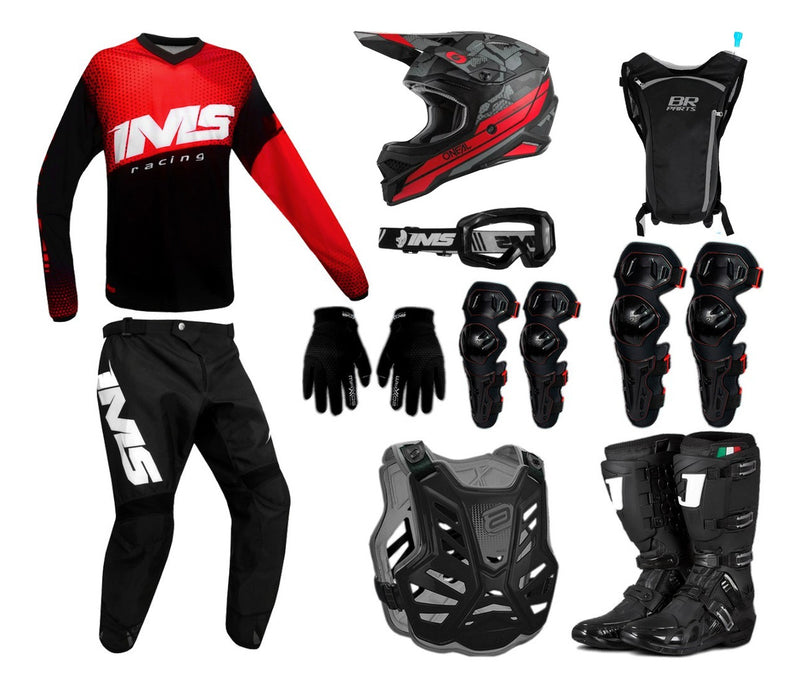 Kit Equipamento Roupa Trilha Motocross Asw Ims 19 Completo