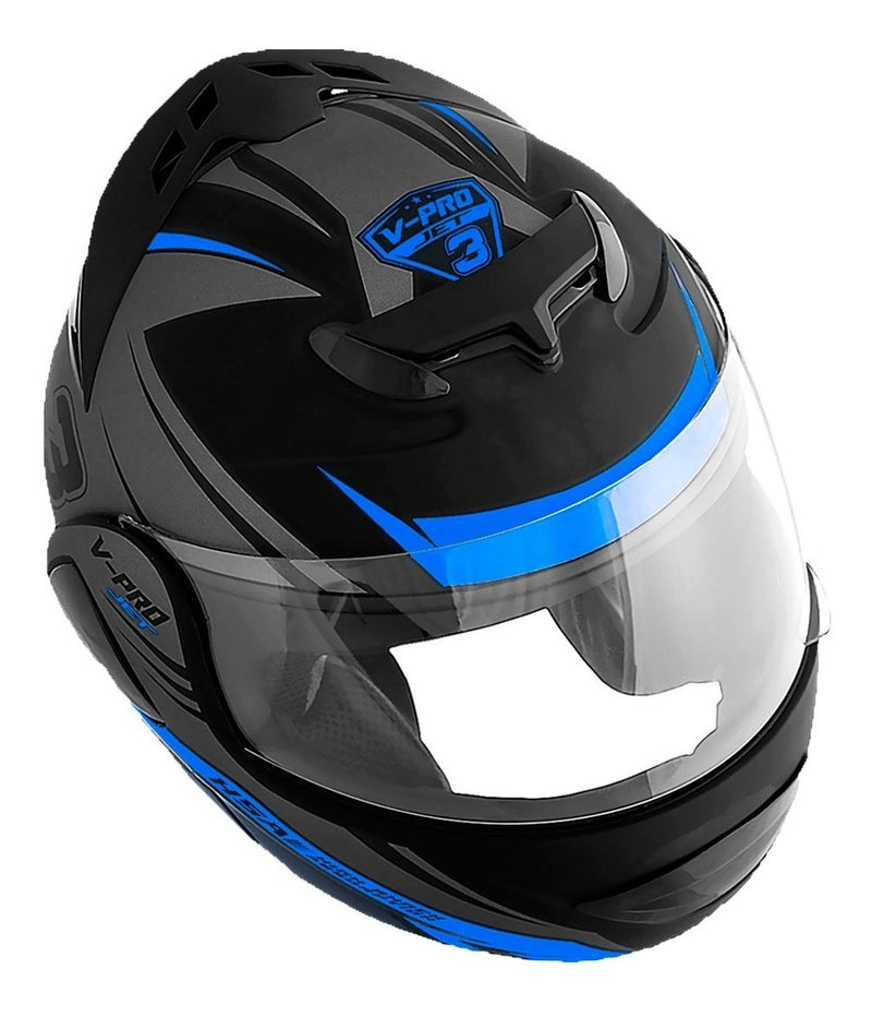 Capacete Articulado Pro Tork V-pro Jet 3 + Narigueira Brinde