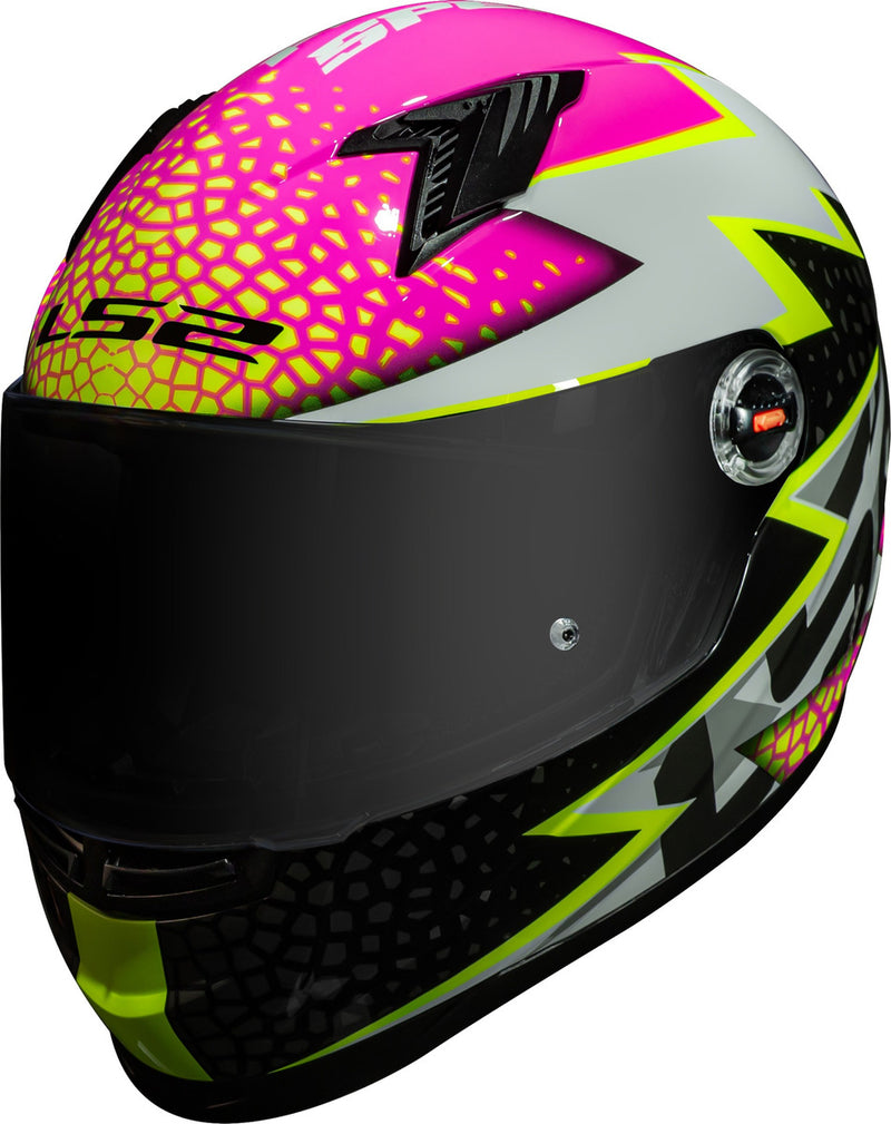 Capacete Ls2 Ff358 Classic Speedy Branco Rosa