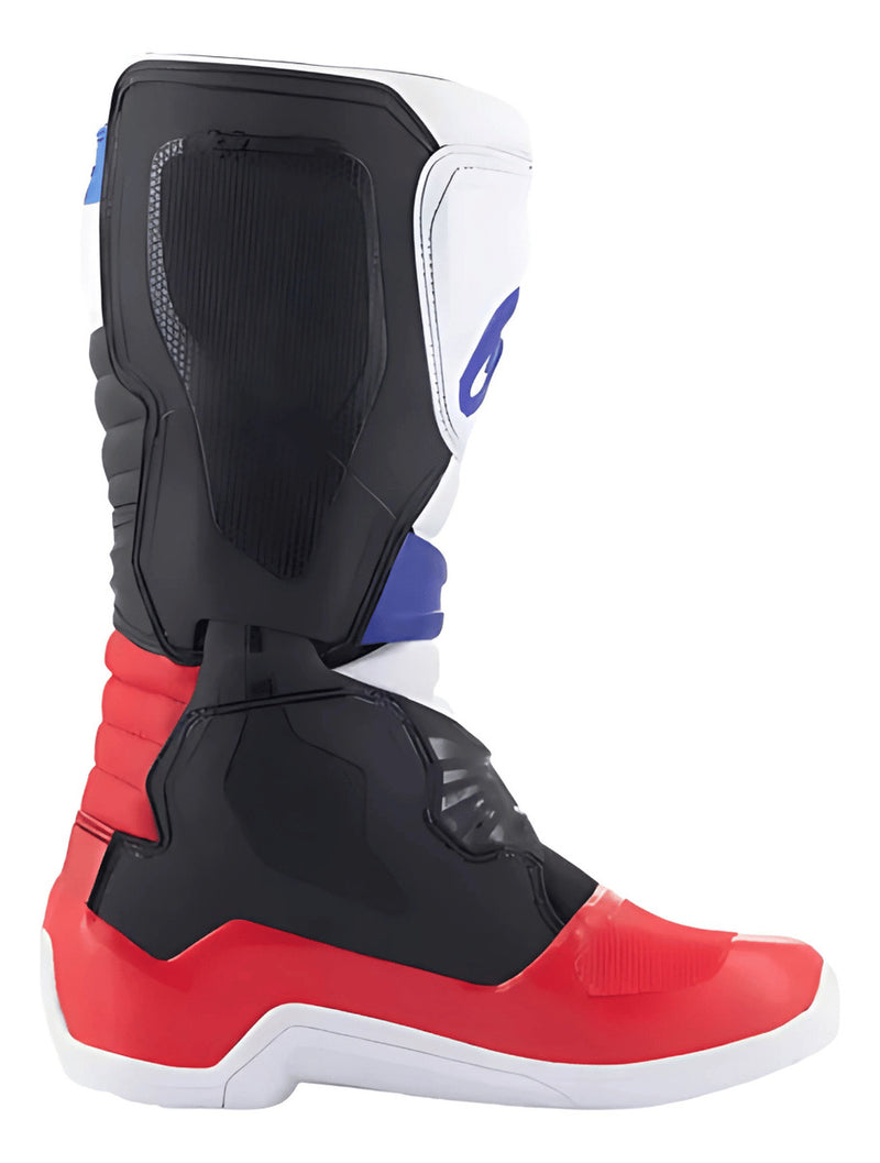 Bota Tech 3 Alpinestars Off Road Branco Vermelho Azul Brasil