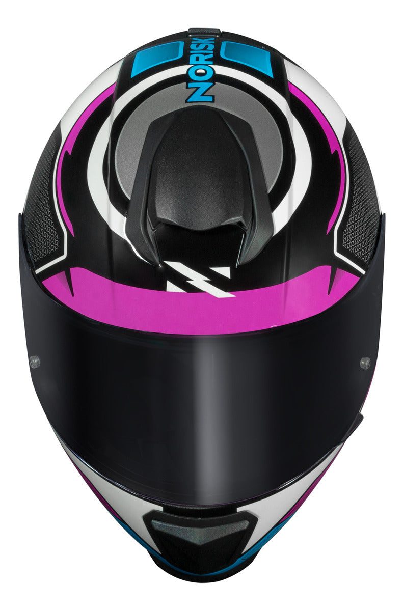 Capacete Norisk Razor Speedmax Rosa + Viseira Rosa Revo Gold