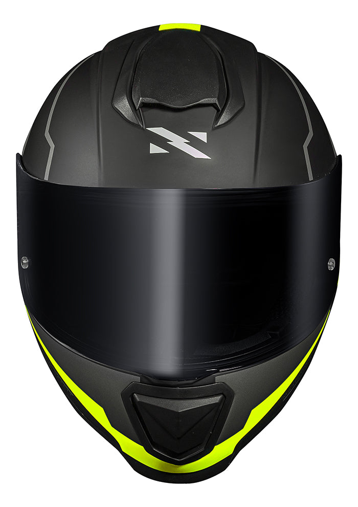 Capacete Norisk Razor Full + Viseira Fumê E Aerofólio Preto