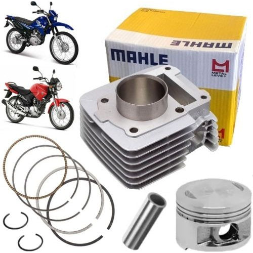 Kit Cilindro Pistão Anel Motor Xtz 125 2007 Metal Leve