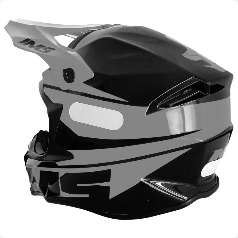 Capacete Ims Revo Cinza Preto + Óculos Motocross Trilha