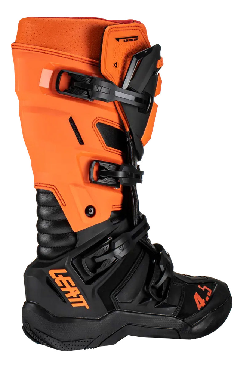 Bota Leatt 4.5 Laranja Preto Motocross Trilha Enduro