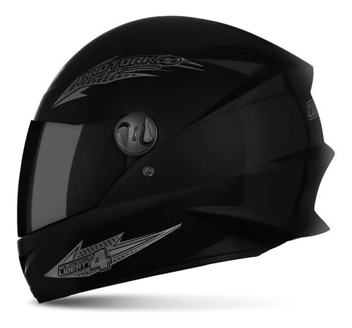 Capacete para moto  integral Pro Tork New Liberty  R8  preto-fosco fosco tamanho 56