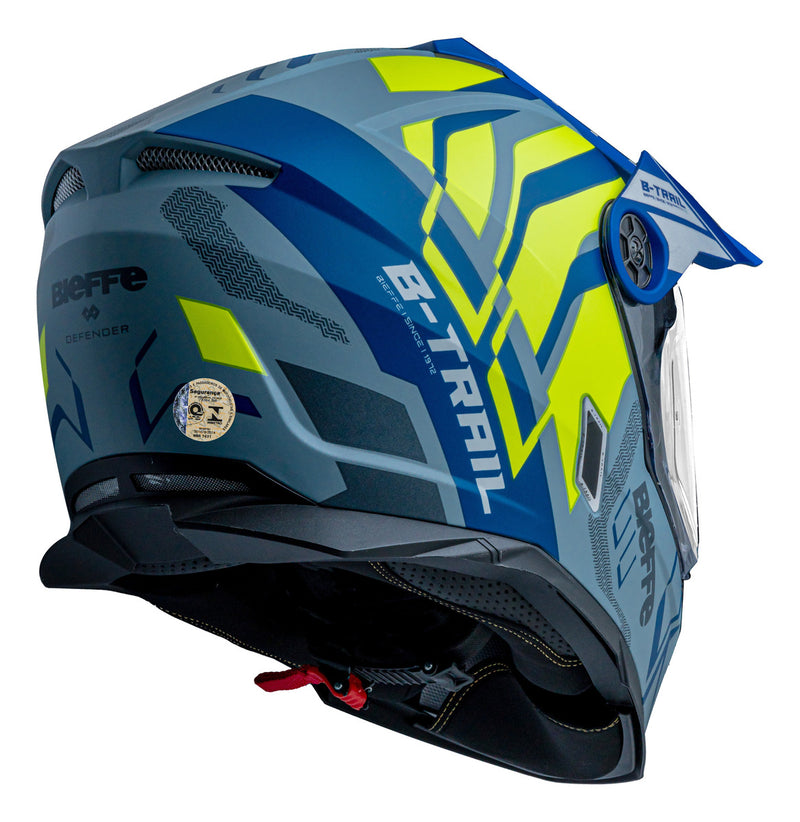 Capacete Moto Bieffe B-trail Defender Com Óculos Interno