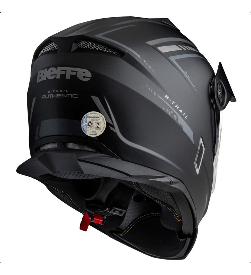 Capacete Moto Bieffe B- Trail Authentic Com Óculos Interno