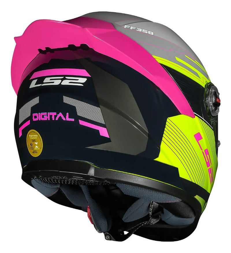 Capacete Moto Original Ls2 Ff358 S Novo Casco Com Aerofólio