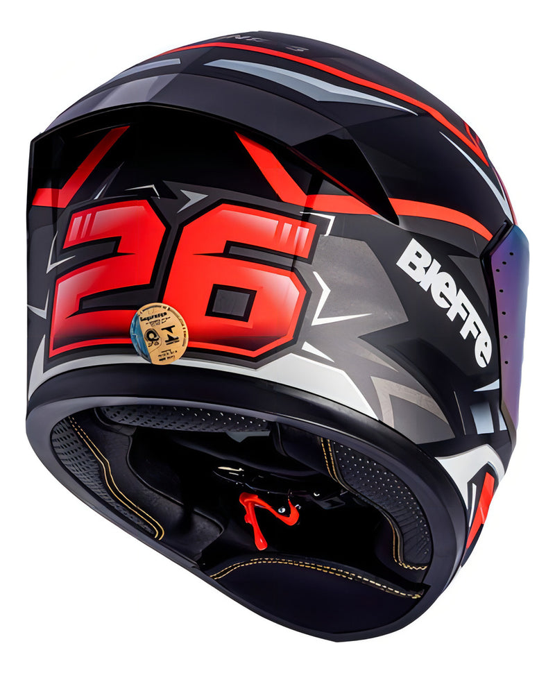 Capacete De Moto Bieffe Masculino Feminino Fechado Esportivo