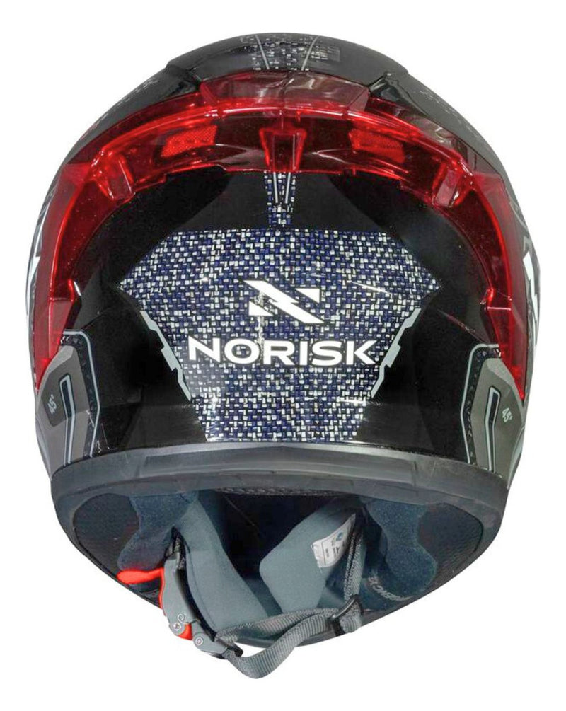 Capacete Norisk Flow Robot Vermelho + Viseira E Spoiler