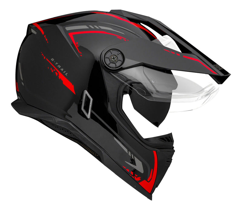 Capacete Masculino Bieffe B-trail Authentic Vermelho Moto