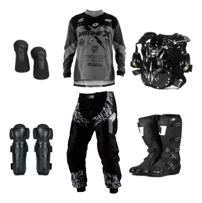 Kit Roupa Piloto Motocross Enduro Off Road Trilha 6 Itens